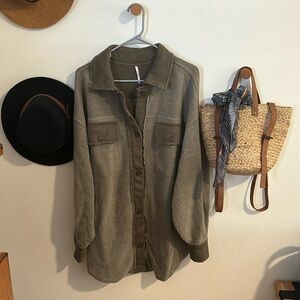 NWT Free People Super cozy shacket